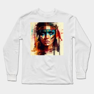 Powerful Egyptian Warrior Woman #3 Long Sleeve T-Shirt